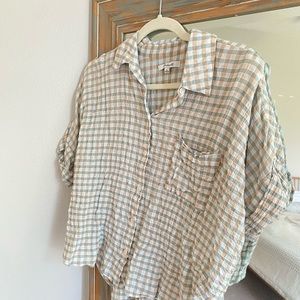Madewell Gingham Seersucker Daily Shirt